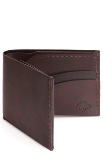 Men's Ezra Arthur No. 6 Leather Wallet - Burgundy