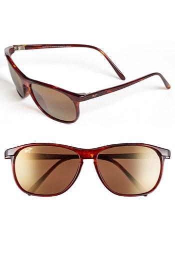 Men's Maui Jim 'voyager - Polarizedplus2' 60mm Sunglasses - Tortoise