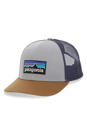 Men's Patagonia P-6 Logo Trucker Hat - Orange