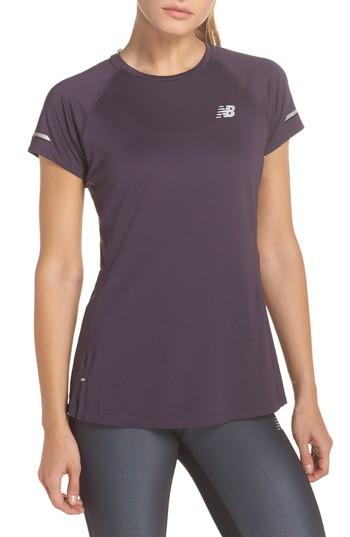 Women's New Balance Ice 2.0 Short Sleeve Tee - Purple