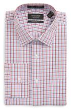 Men's Nordstrom Men's Shop Smartcare(tm) Traditional Fit Plaid Dress Shirt .5 X 32 - Red