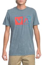 Men's Rvca Static Box Graphic T-shirt, Size - Blue