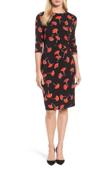 Women's Boss Eseona Print Sheath Dress - Black