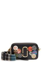 Marc Jacobs Snapshot Badges Leather Crossbody Bag - Black