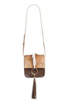 Brother Vellies 'palma' Springbok & Leather Crossbody Bag -