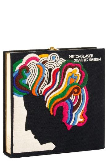 Olympia Le-tan Did You Get Your Pill Today Book Clutch - Black