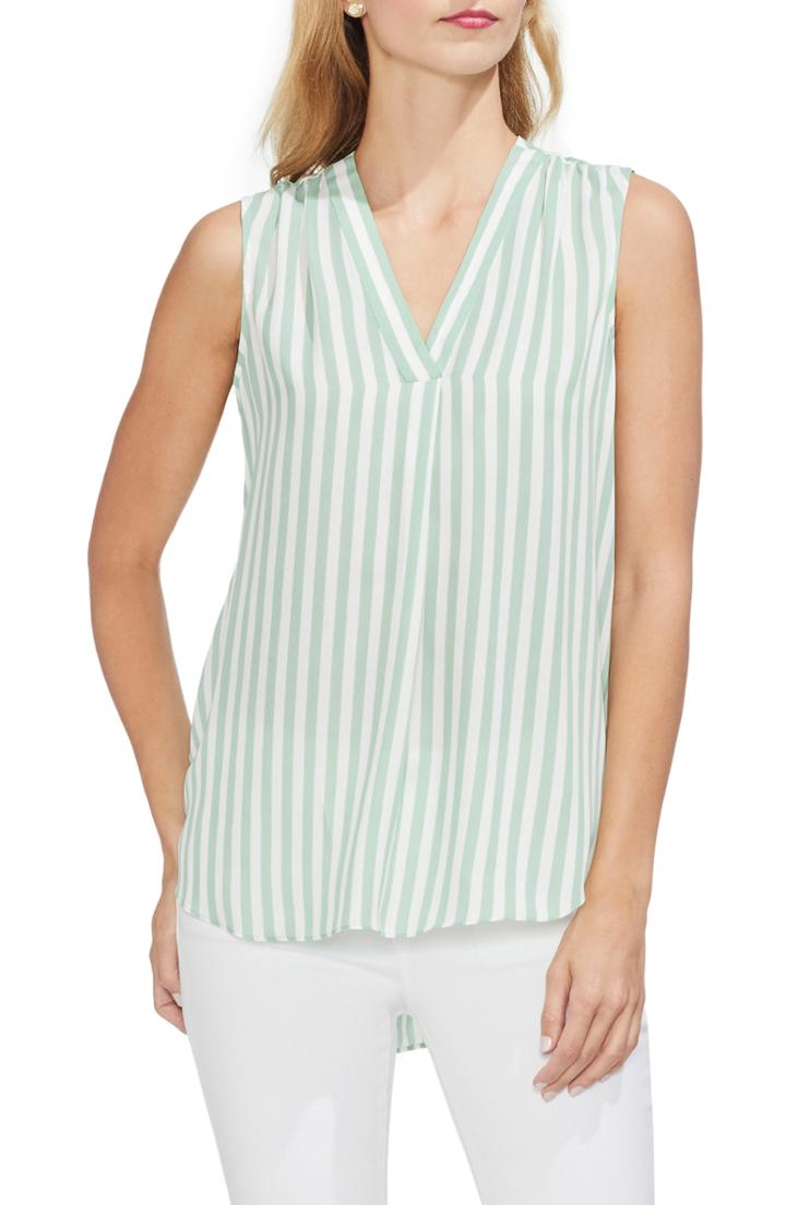 Women's Vince Camuto Stripe Sleeveless Blouse - Green
