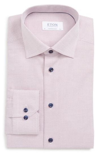 Men's Eton Contemporary Fit Solid Dress Shirt .5 - Pink