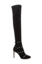 Women's Valentino Garavani Rockstud Bodytech Over The Knee Boot .5us / 38.5eu - Black