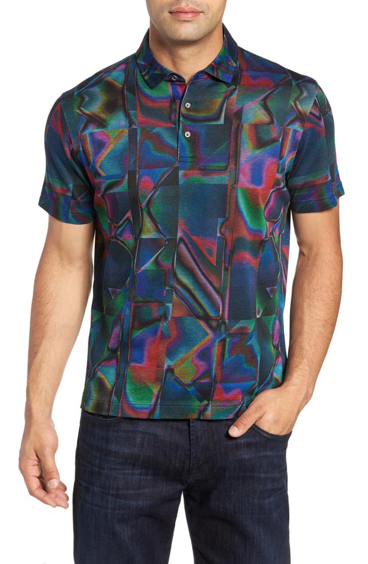 Men's Robert Graham Calkins Pique Polo