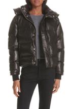 Women's Iro Collyn Leather Puffer Jacket Us / 36 Fr - Black