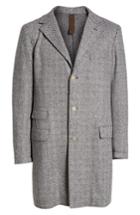 Men's Eleventy Trim Fit Wool Blend Top Coat Us / 50 Eu R - Grey