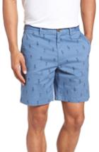 Men's Bonobos Hula Print Stretch Lightweight Chino Shorts - Blue
