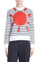 Women's Etre Cecile Sunny Side Up Stripe Graphic Sweatshirt