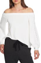Women's 1.state Lace Detail Off The Shoulder Top, Size - White