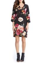 Women's Karen Kane Floral Lace-up Shift Dress