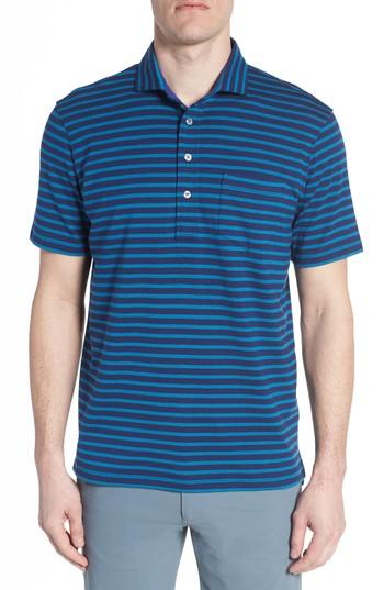 Men's Greyson Wichita Stripe Polo - Blue