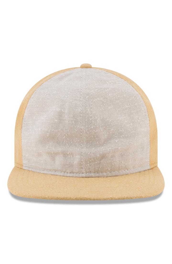 Men's New Era Cap 9twenty Slub Twill Flat Brim Cap - Yellow