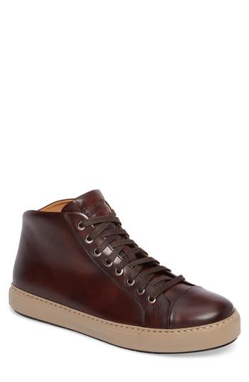 Men's Magnanni Kavon High Top Sneaker .5 M - Brown