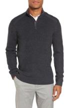 Men's Ted Baker London Stach Quarter Zip Sweater (l) - Black