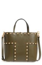 Tory Burch Block-t Mini Studded Leather Tote -