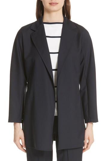 Women's Max Mara Bessy Wool Jacket Us / 44 It - Blue