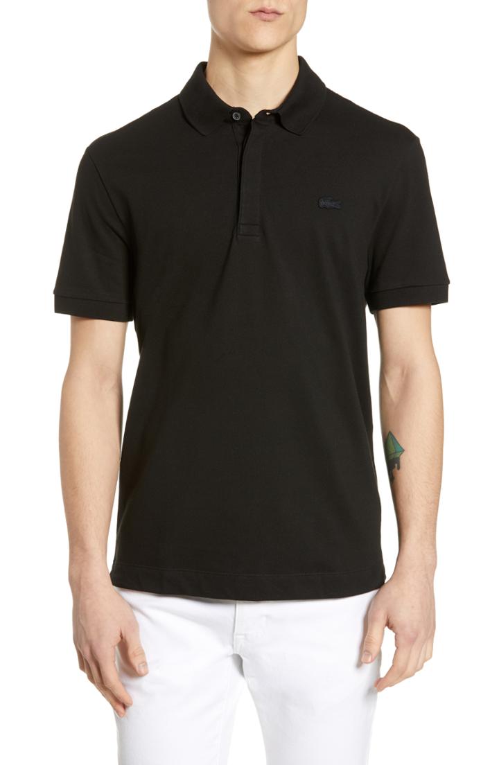 Men's Lacoste Paris Fit Stretch Polo, Size 3(s) - Green