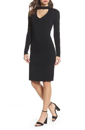 Women's Eliza J Choker Collar Sheath Dress