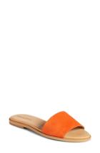 Women's Treasure & Bond Mere Flat Slide Sandal M - Orange