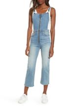 Women's Hudson Jeans Avalon Zip Front Crop Overalls - Blue