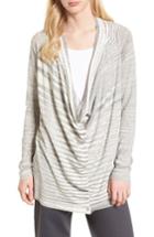 Women's Nic + Zoe Time Change Cowl Neck Cardigan - Grey
