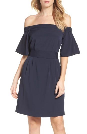 Women's Eliza J Off The Shoulder Obi Dress