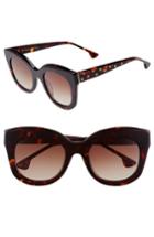 Women's Alice + Olivia Downing 51mm Cat Eye Sunglasses - Dark Tortoise