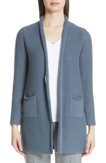 Women's Fabiana Filippi Beaded Wool Blend Cardigan Us / 38 It - Blue
