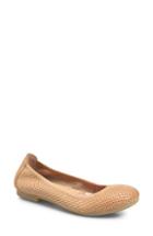 Women's B?rn Julianne Perforated Flat M - Brown