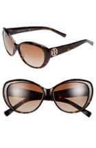 Women's Tory Burch 56mm Cat Eye Sunglasses - Tortoise