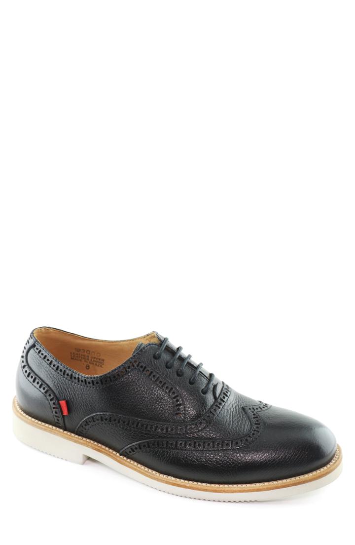 Men's Marc Joseph New York Spring Street Pebbled Wingtip Oxford M - Black