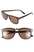 Women's Tom Ford 'franklin' 55mm Sunglasses - Brown Opal Honey