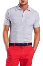 Men's G/fore Stripe Fit Polo, Size Small - White