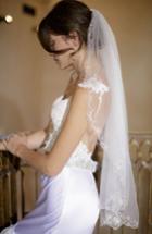 Brides & Hairpins Marina Embellished Veil, Size - Ivory