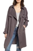 Women's Vigoss Ella Drape Trench Coat - Grey