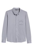 Men's Travis Mathew Couig Gingham Sport Shirt, Size - White
