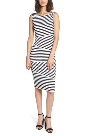 Women's Bailey 44 Stripe Column Dress - Grey