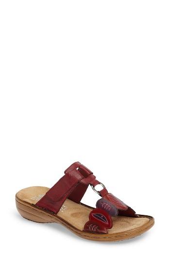 Women's Rieker Antistress Regina R4 Slide Sandal Eu - Red