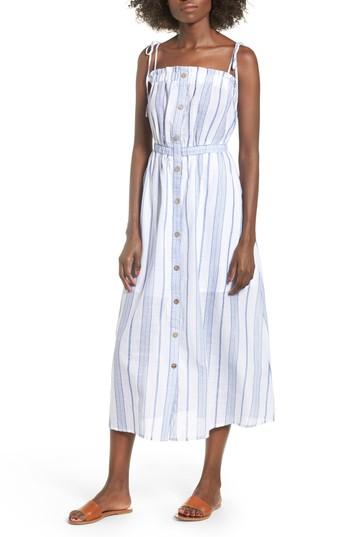 Women's Moon River Stripe Tie Strap Dress - Purple