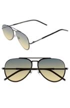 Women's Marc Jacobs 56mm Aviator Sunglasses - Black