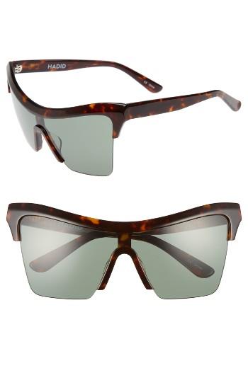 Women's Hadid Passport Control 68mm Sunglasses - Tortoise