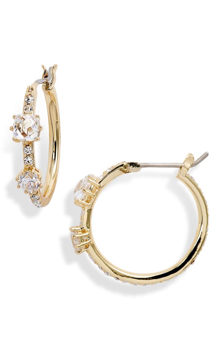 Women's Nordstrom Crystal Pave Hoop Earrings