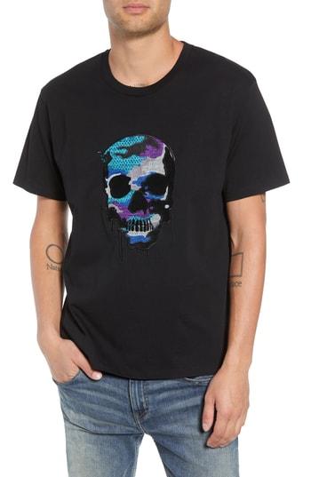 Men's The Kooples Embroidered Skull T-shirt - Black