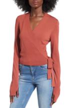 Women's Leith Ballet Wrap Sweater - Metallic
